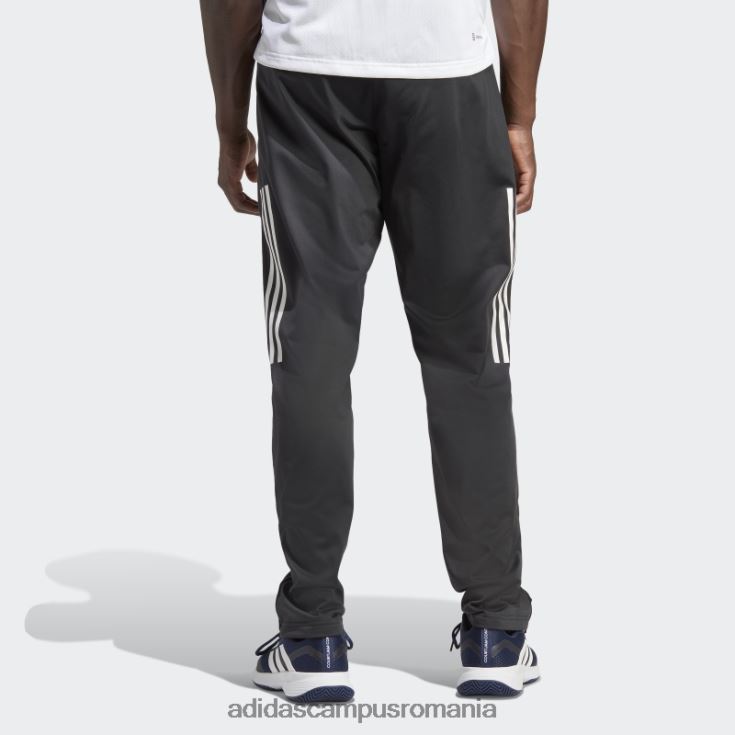 adidas campus romania pantaloni de tenis de jogging negri tricotati cu 3 dungi bărbați negru J266N213324
