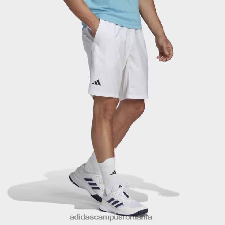 adidas campus romania pantaloni scurți de tenis club 3 dungi alb bărbați alb J266N213340