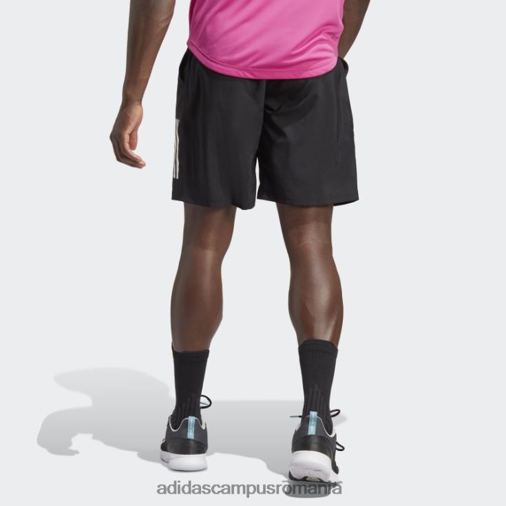 adidas campus romania pantaloni scurți de tenis club 3 dungi black hot bărbați negru J266N21045
