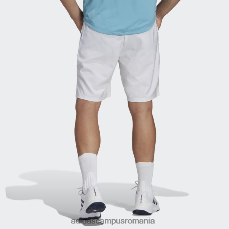 adidas campus romania pantaloni scurți de tenis club alb cu 3 dungi bărbați alb J266N2988