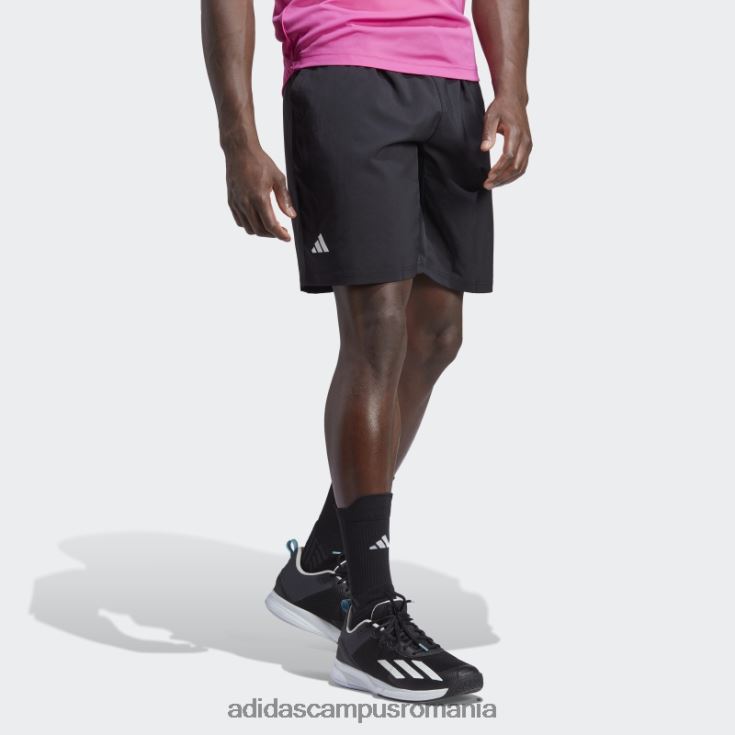 adidas campus romania pantaloni scurți de tenis cu 3 dungi de fashion club negru bărbați negru J266N26469