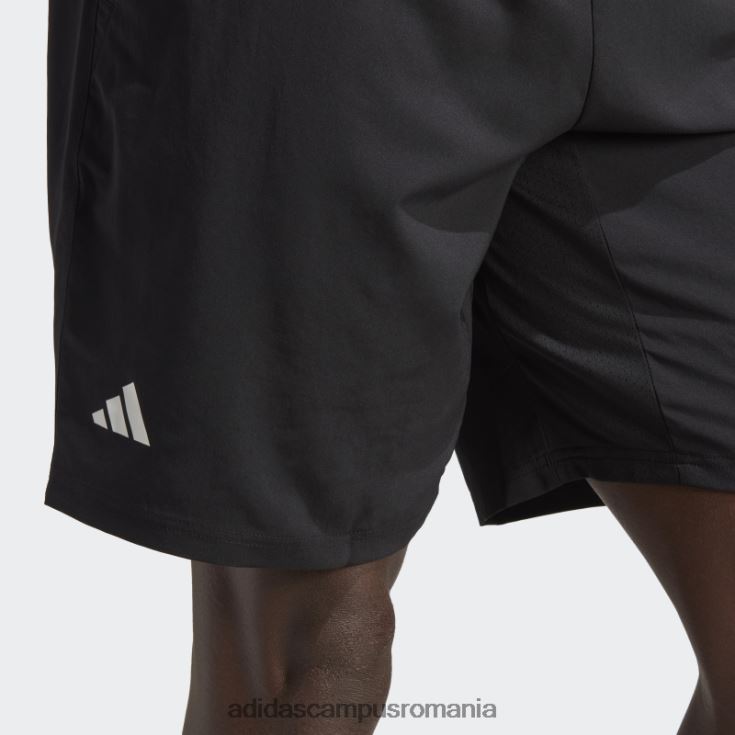 adidas campus romania pantaloni scurți de tenis cu 3 dungi de fashion club negru bărbați negru J266N26469