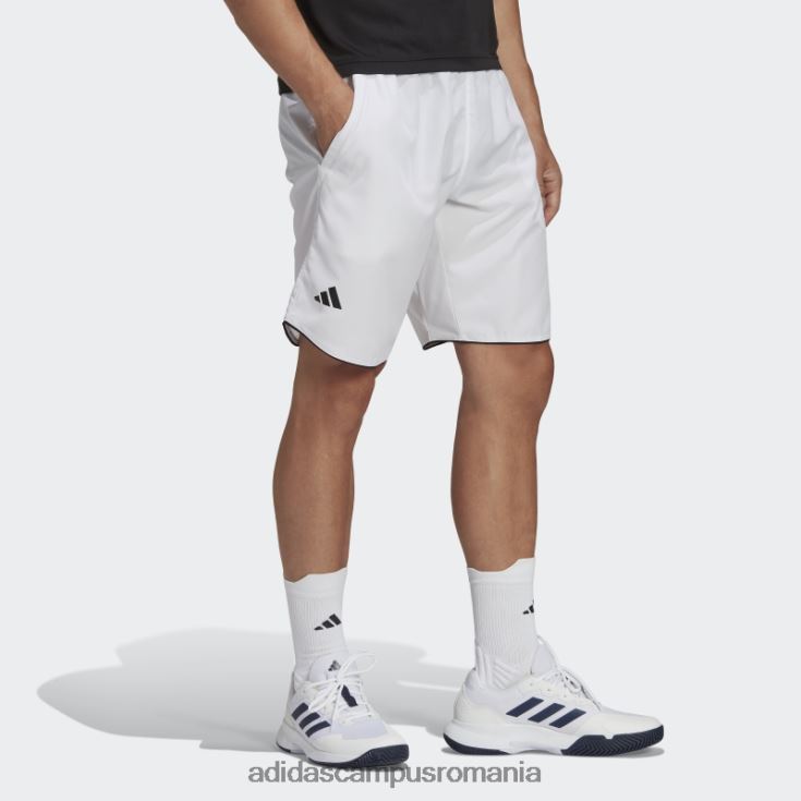 adidas campus romania pantaloni scurți de tenis de club alb bărbați alb J266N213421