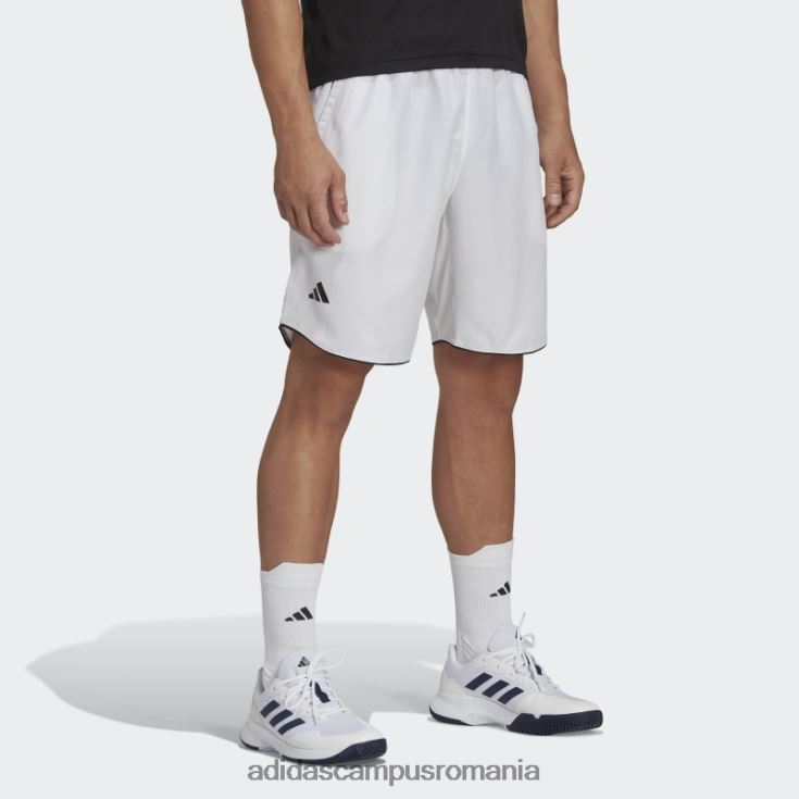 adidas campus romania pantaloni scurți de tenis de club alb bărbați alb J266N213421
