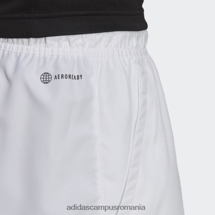 adidas campus romania pantaloni scurți de tenis de club alb bărbați alb J266N213421