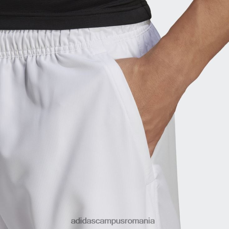 adidas campus romania pantaloni scurți de tenis de club alb bărbați alb J266N213421
