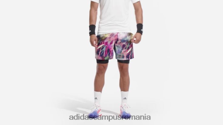 adidas campus romania pantaloni scurți multicolor melbourne ergo tenis grafic bărbați multicolor/negru J266N213570