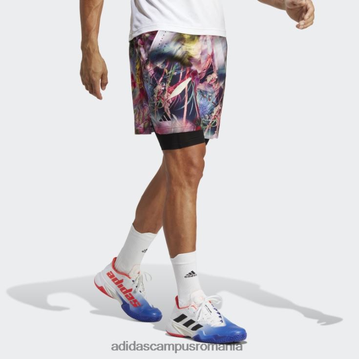 adidas campus romania pantaloni scurți multicolor melbourne ergo tenis grafic bărbați multicolor/negru J266N213570