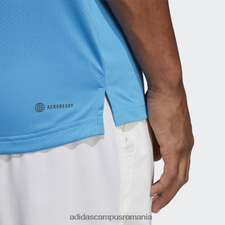 adidas campus romania tricou albastru de tenis club bărbați albastru J266N213906
