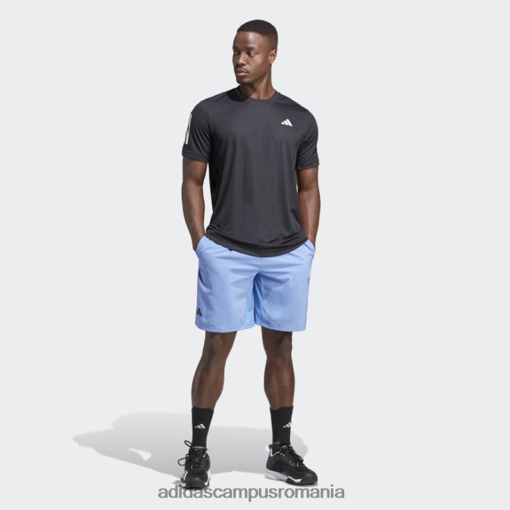 adidas campus romania tricou de tenis club negru cu 3 dungi bărbați negru J266N26311