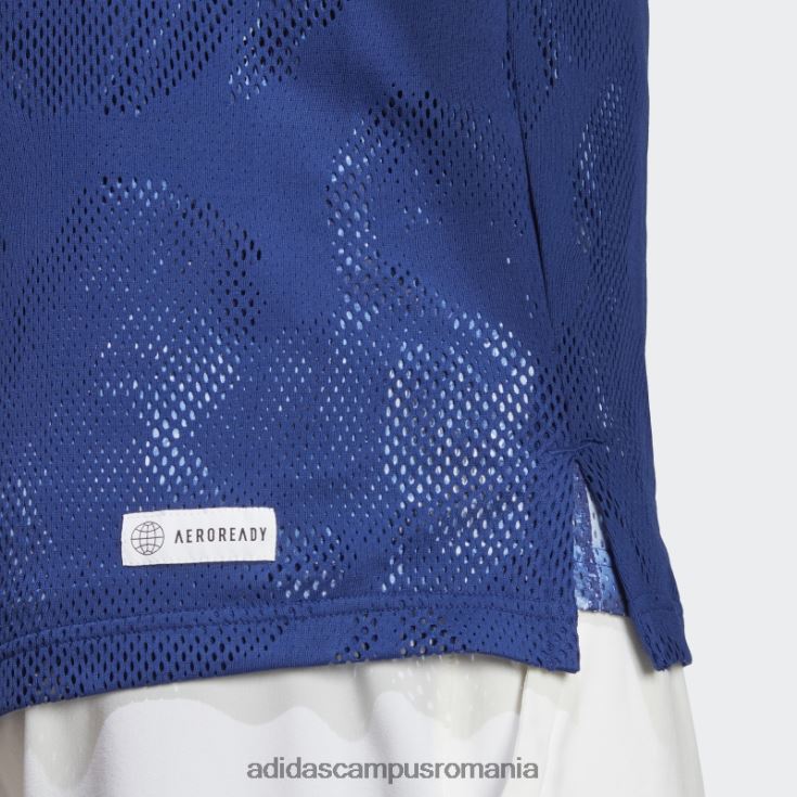 adidas campus romania tricou fără mâneci tenis melbourne albastru victorie bărbați albastru victorie J266N213957