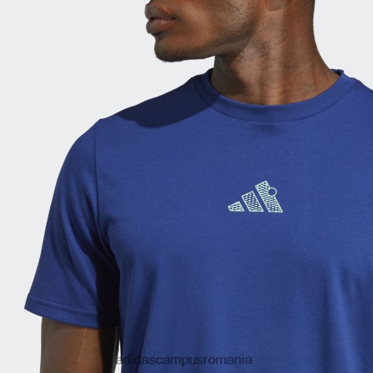 adidas campus romania tricou grafic de tenis victorie albastru bărbați albastru victorie J266N214080