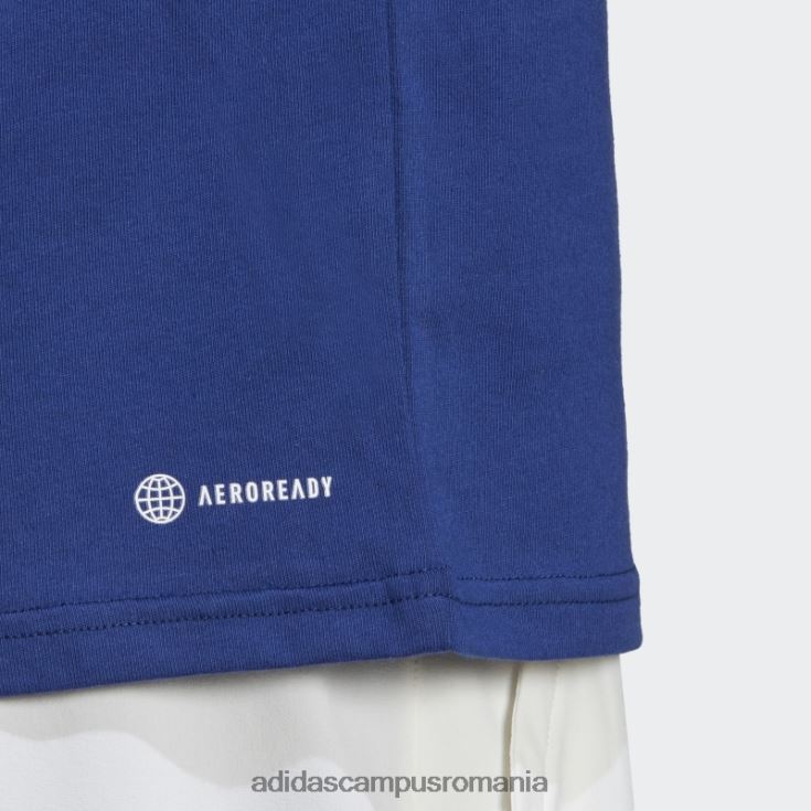 adidas campus romania tricou grafic de tenis victorie albastru bărbați albastru victorie J266N214080