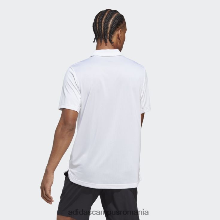 adidas campus romania tricou polo club tenis alb bărbați alb J266N213669