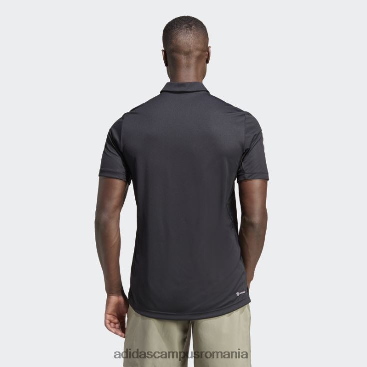 adidas campus romania tricou polo tenis club 3 dungi negru bărbați negru J266N214281