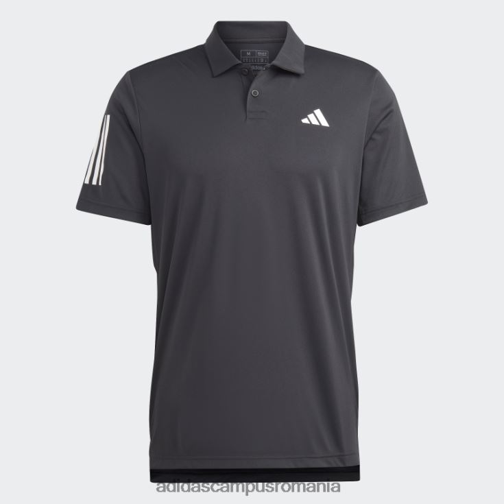 adidas campus romania tricou polo tenis club 3 dungi negru bărbați negru J266N214281