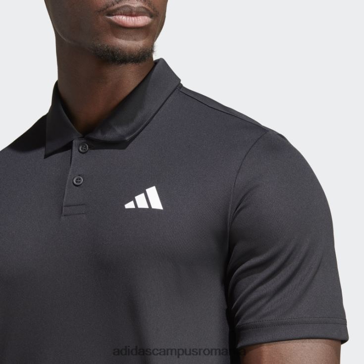 adidas campus romania tricou polo tenis club 3 dungi negru bărbați negru J266N214281