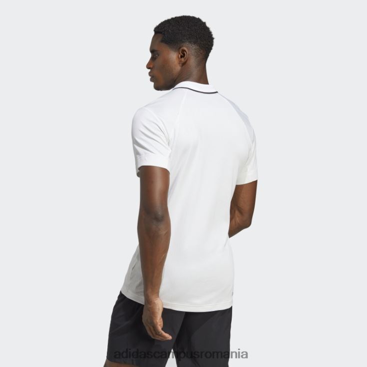adidas campus romania tricou polo tenis freelift alb bărbați alb J266N214329