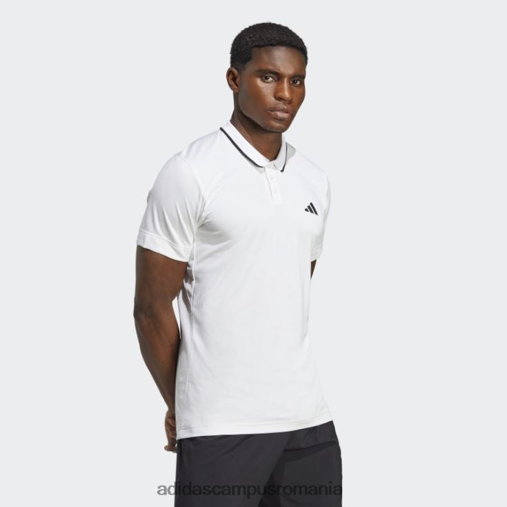 adidas campus romania tricou polo tenis freelift alb bărbați alb J266N214329
