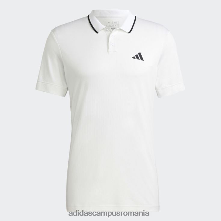adidas campus romania tricou polo tenis freelift alb bărbați alb J266N214329