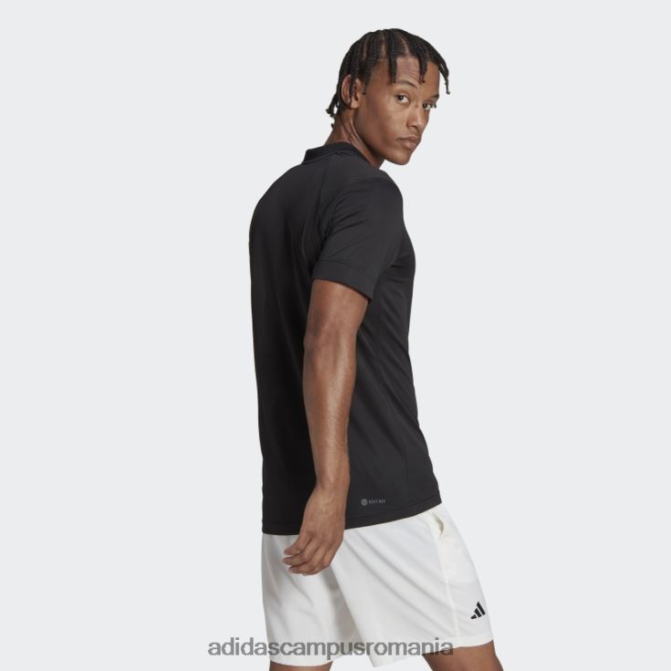adidas campus romania tricou polo tenis freelift negru bărbați negru J266N214354