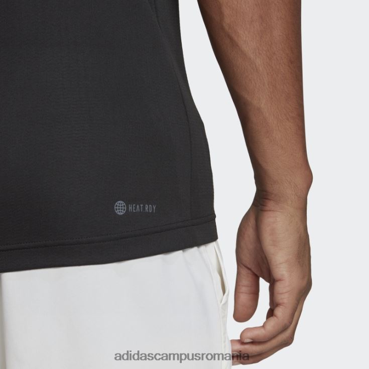 adidas campus romania tricou polo tenis freelift negru bărbați negru J266N214354