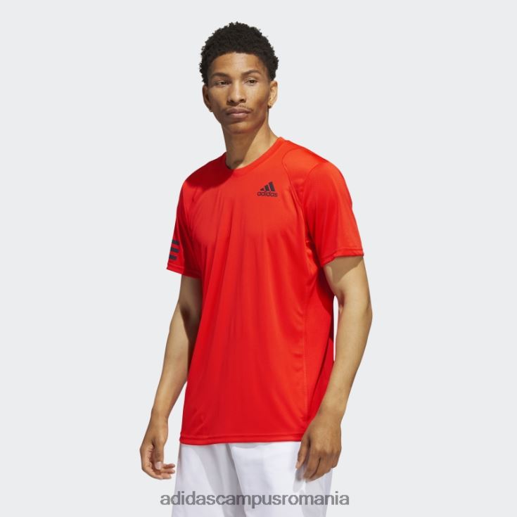 adidas campus romania tricou portocaliu îndrăzneț de tenis club cu 3 dungi bărbați portocaliu îndrăzneț J266N214975