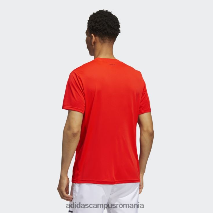 adidas campus romania tricou portocaliu îndrăzneț de tenis club cu 3 dungi bărbați portocaliu îndrăzneț J266N214975
