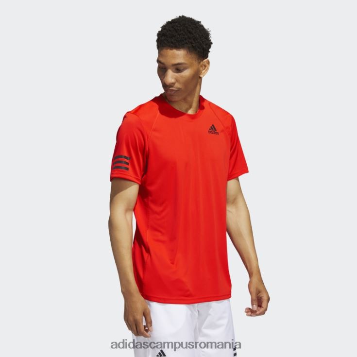 adidas campus romania tricou portocaliu îndrăzneț de tenis club cu 3 dungi bărbați portocaliu îndrăzneț J266N214975