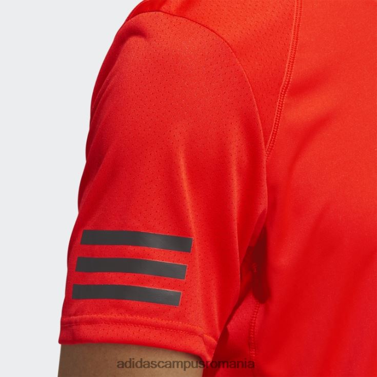 adidas campus romania tricou portocaliu îndrăzneț de tenis club cu 3 dungi bărbați portocaliu îndrăzneț J266N214975