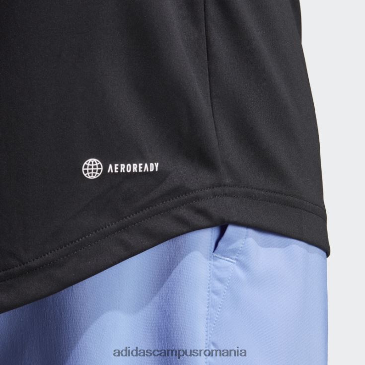 adidas campus romania tricou tenis club 3 dungi negru adidas bărbați negru J266N213944