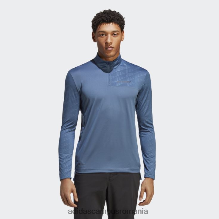 adidas campus romania Top din oțel cu mânecă lungă cu jumătate de fermoar terrex bărbați oţel J266N214359