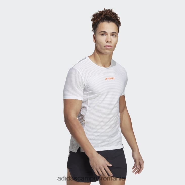 adidas campus romania Tricou de alergare terrex agravic pro alb bărbați alb/gri J266N26307
