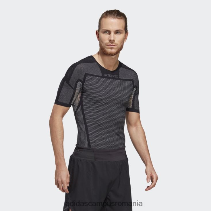 adidas campus romania Tricou de bază cu mânecă scurtă terrex drynamo, negru bărbați alb negru J266N213891