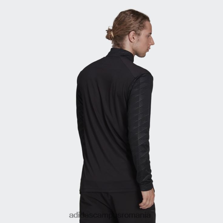 adidas campus romania Tricou negru cu fermoar multiplu terrex bărbați negru J266N26949