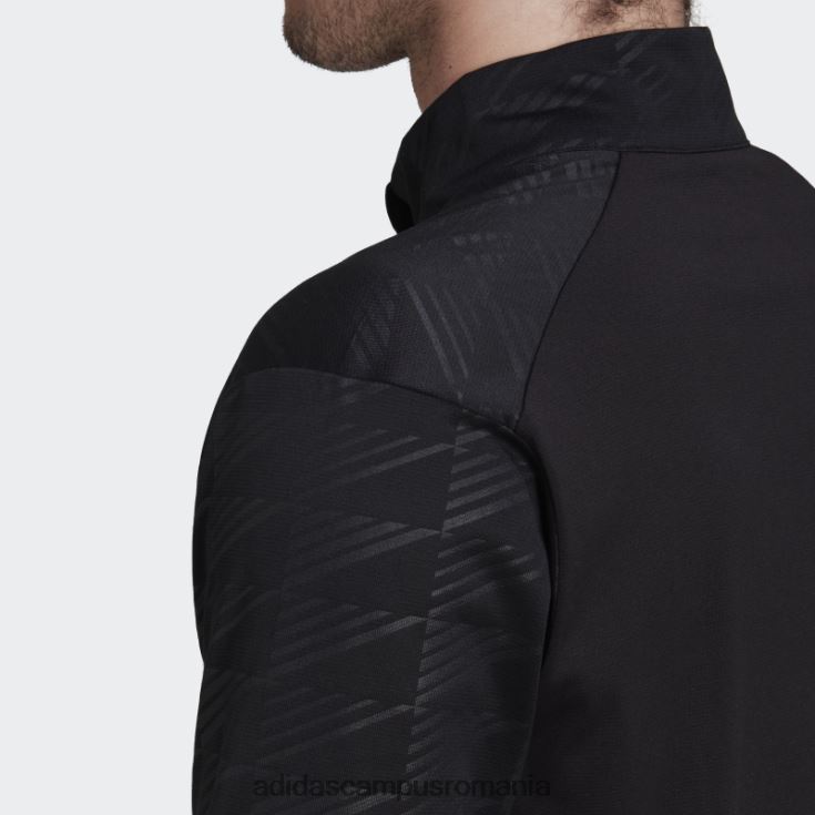 adidas campus romania Tricou negru cu fermoar multiplu terrex bărbați negru J266N26949