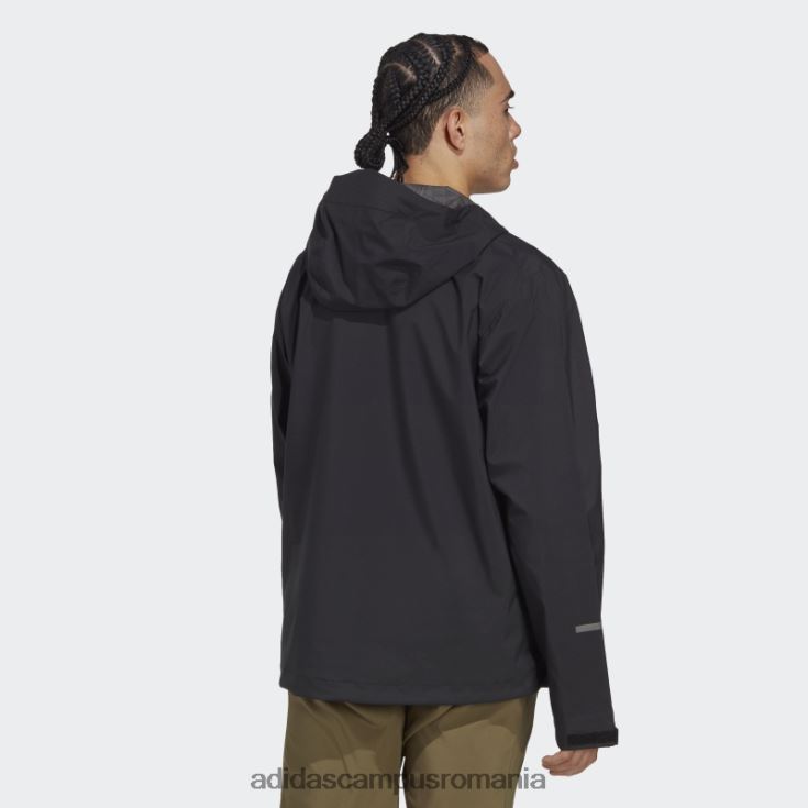 adidas campus romania geacă de ploaie neagră terrex multi rain.rdy cu 2,5 straturi bărbați negru J266N26473