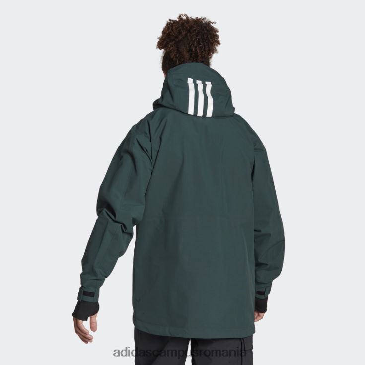 adidas campus romania geacă de zăpadă post-consum terrex 3 straturi verde bărbați verde J266N213520