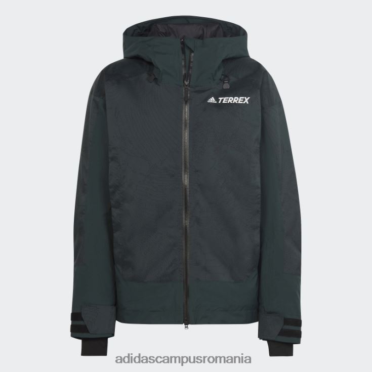 adidas campus romania geacă grafică pentru zăpadă izolată în 2 straturi terrex verde adidas bărbați verde/negru J266N214076