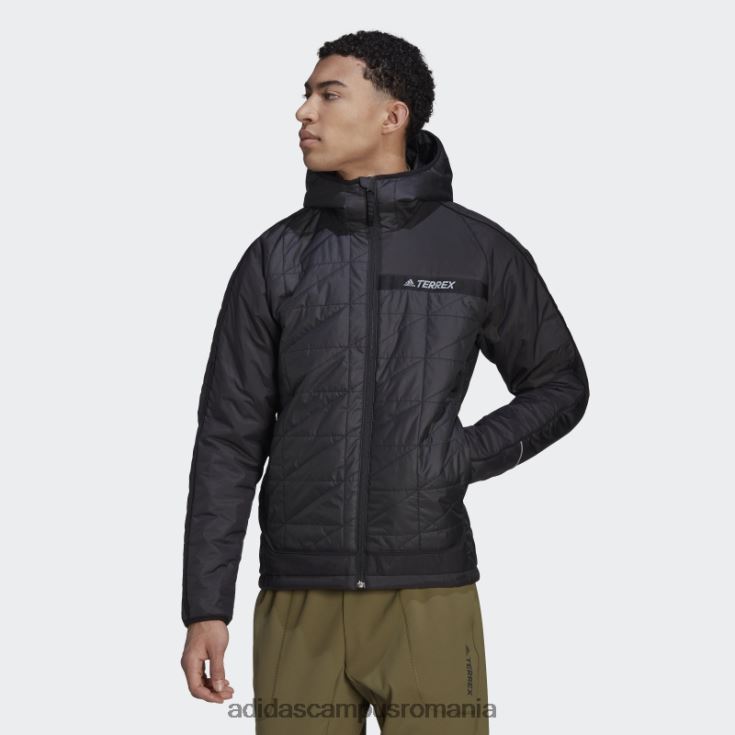 adidas campus romania geacă neagră cu glugă izolată terrex multi bărbați negru J266N214087