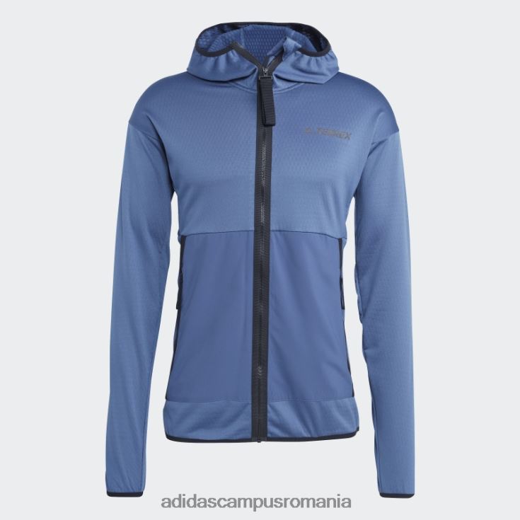 adidas campus romania jachetă de drumeție cu glugă ușoară din oțel terrex tech flooce bărbați oţel J266N26076