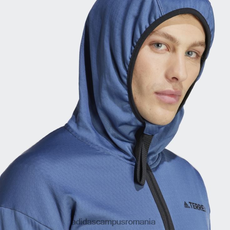 adidas campus romania jachetă de drumeție cu glugă ușoară din oțel terrex tech flooce bărbați oţel J266N26076