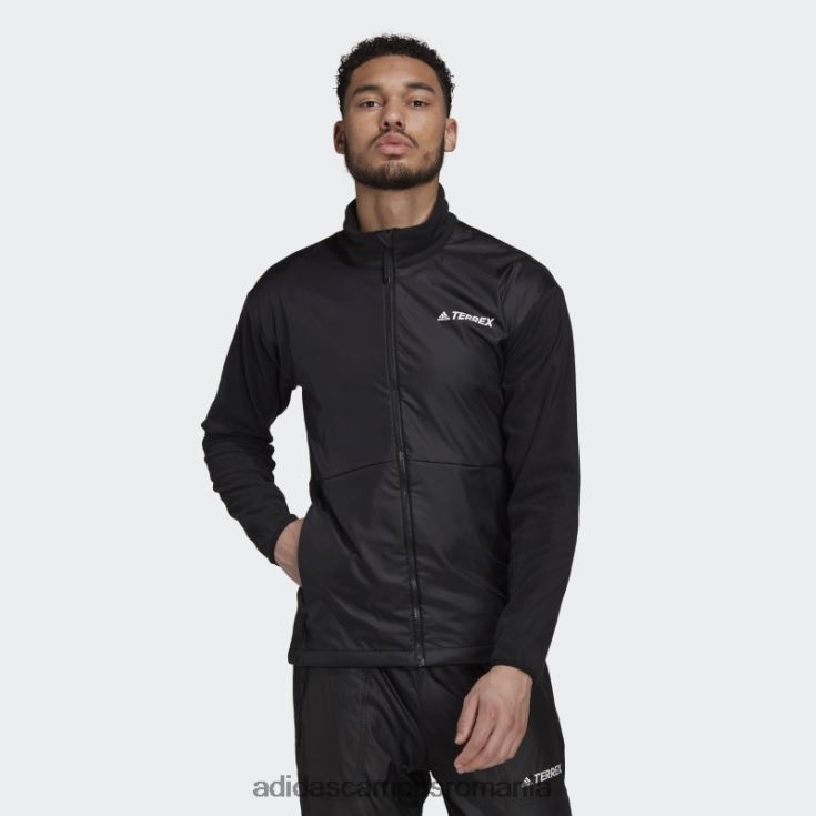 adidas campus romania jachetă de vânt neagră multi primegreen adidas bărbați negru J266N214163