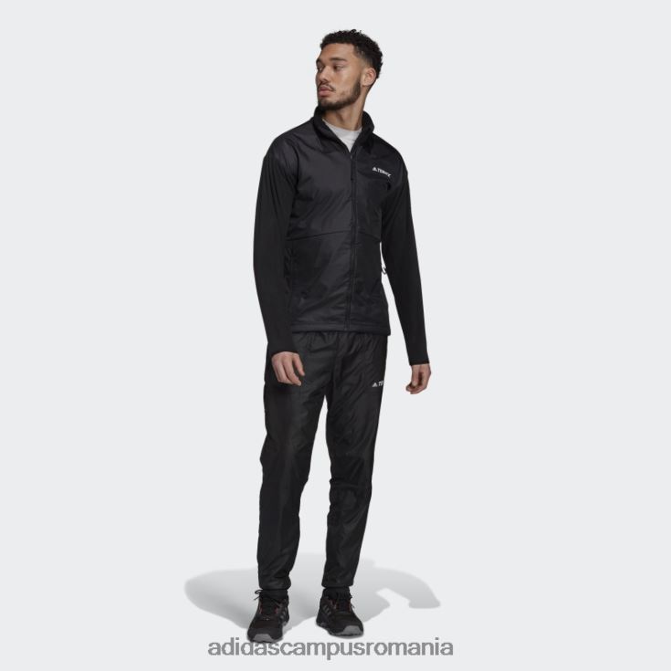 adidas campus romania jachetă de vânt neagră multi primegreen adidas bărbați negru J266N214163