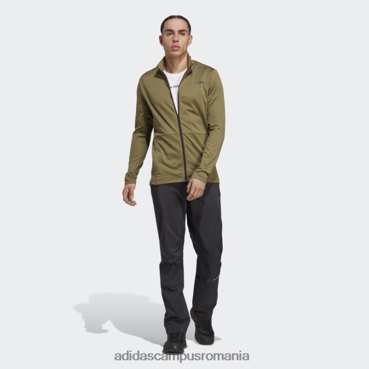 adidas campus romania jachetă fleece cu fermoar multiplu olive terrex bărbați măsline J266N26089