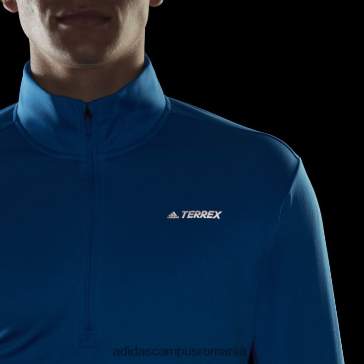 adidas campus romania jachetă fleece cu jumătate de fermoar terrex everyhike albastru șoc bărbați albastru șoc J266N214825