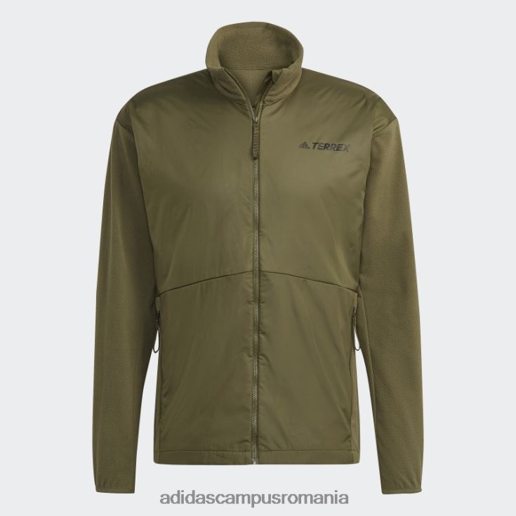 adidas campus romania jachetă fleece multi primegreen de vânt olive bărbați măsline J266N214954