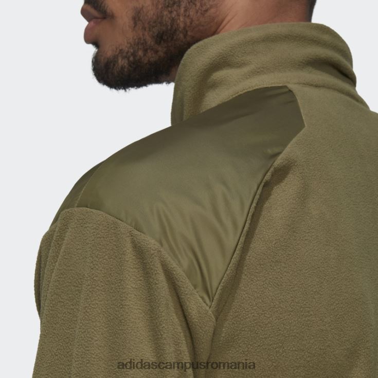 adidas campus romania jachetă fleece multi primegreen de vânt olive bărbați măsline J266N214954
