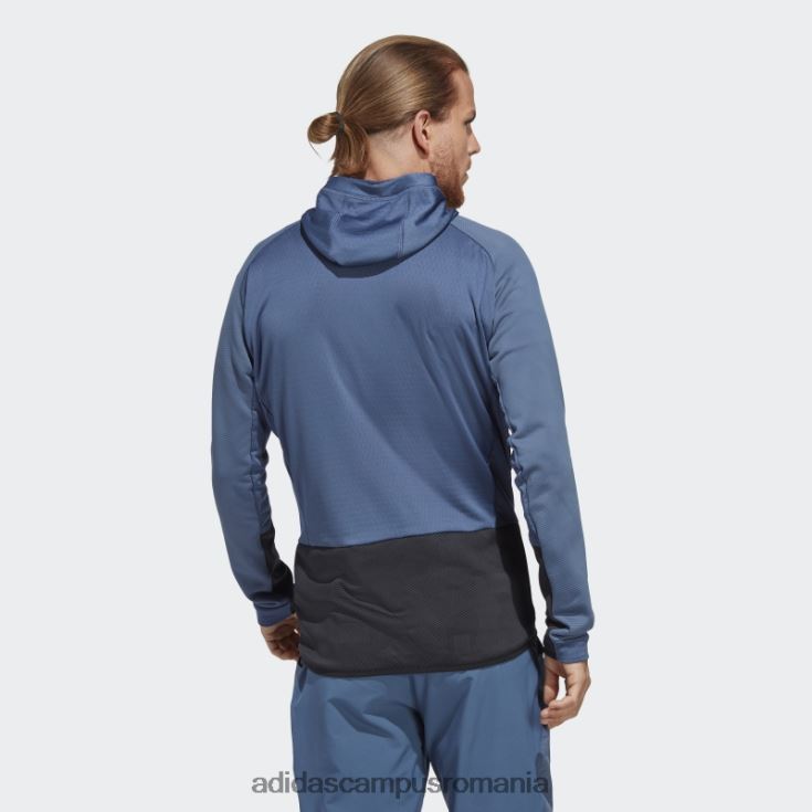 adidas campus romania jachetă fleece pentru drumeții cu glugă din oțel terrex tech flooce bărbați oţel J266N214003
