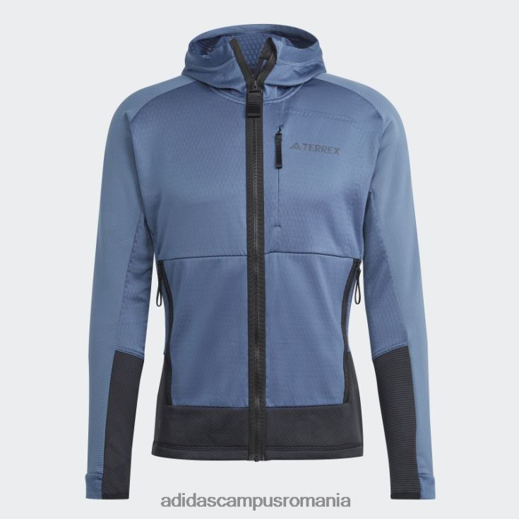 adidas campus romania jachetă fleece pentru drumeții cu glugă din oțel terrex tech flooce bărbați oţel J266N214003